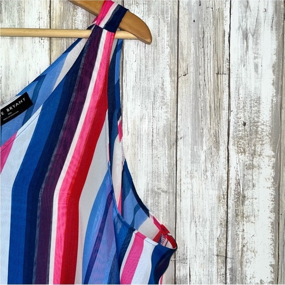 Lane Bryant Long Sheer Striped Tank - Picture 3 of 6